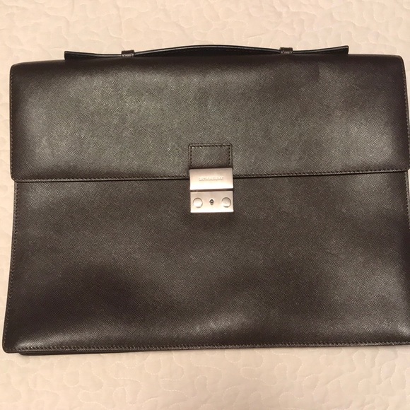 burberry london leather briefcase